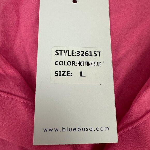 Blue b. Collection Hot Pink Western Shirt With Sequin Fringe & Boot Print Size L - Picture 7 of 8